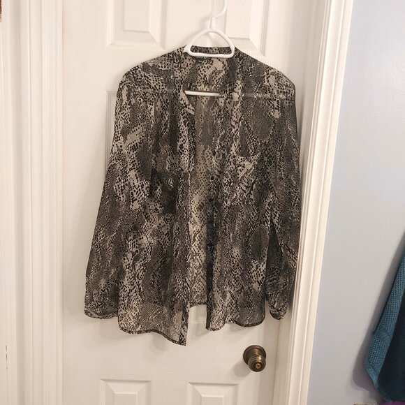 Sheer Snake Blouse - Picture 1 of 5